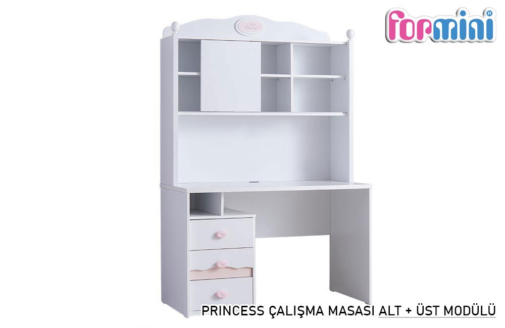 Princess Çalışma Masası ( Alt Üst Modül ) Modulya Modüler Mobilya