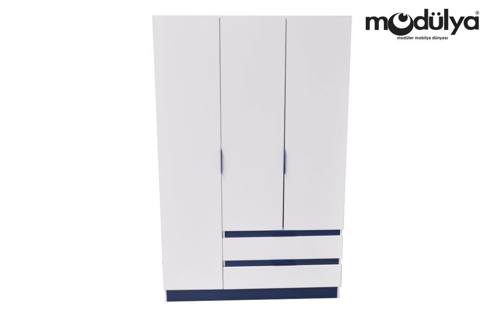 Marin 3 Kapılı Gardrop Modulya Modüler Mobilya Genç Odaları ve